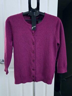 NWT GNW purple cardigan sz small